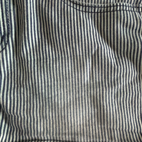 Lauren Conrad Womens Green Stripped Cutoff Shorts - Size 8 - Picture 4 of 4